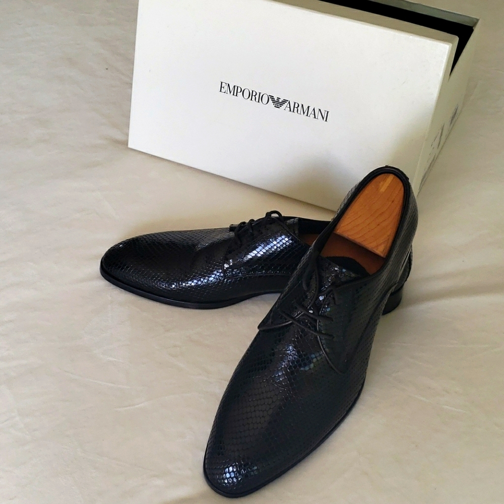 Emporio Armani Shoes - black, size 10.5